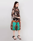 American Darling ADBG574D1 Large Crossbody Saddle Blanket Hair On Genuine Leather Women Bag Western Handbag Purse