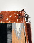 American Darling ADBG574D1 Large Crossbody Saddle Blanket Hair On Genuine Leather Women Bag Western Handbag Purse