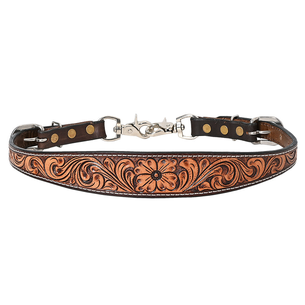 HILASON Western Horse Headstall Breast Collar Wither Strap Set American Leather Floral