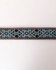 HILASON Western Genuine Leather Belt for Men Women Cowboy Cowgirl Handmade Unisex Full Grain Heavy Duty Tooled Beaded Belt