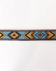 HILASON Western Genuine Leather Belt for Men Women Cowboy Cowgirl Handmade Unisex Full Grain Heavy Duty Tooled Beaded Belt