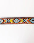 HILASON Western Genuine Leather Belt for Men Women Cowboy Cowgirl Handmade Unisex Full Grain Heavy Duty Tooled Beaded Belt
