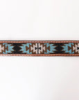 HILASON Western Genuine Leather Belt for Men Women Cowboy Cowgirl Handmade Unisex Full Grain Heavy Duty Tooled Beaded Belt