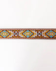 HILASON Western Genuine Leather Belt for Men Women Cowboy Cowgirl Handmade Unisex Full Grain Heavy Duty Tooled Beaded Belt