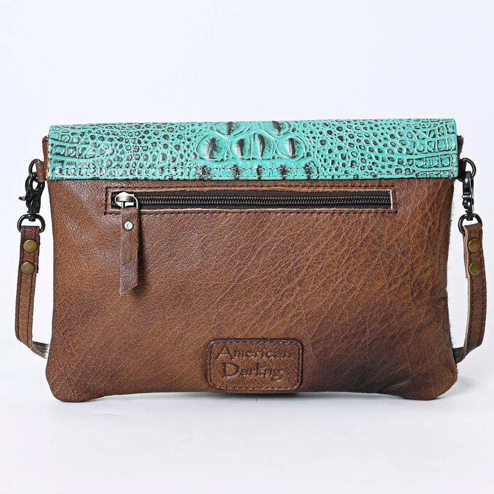 ADBGS178BC American Darling Hair On Crocodile Embossed Genuine Leather Women Bag Western Handbag Purse