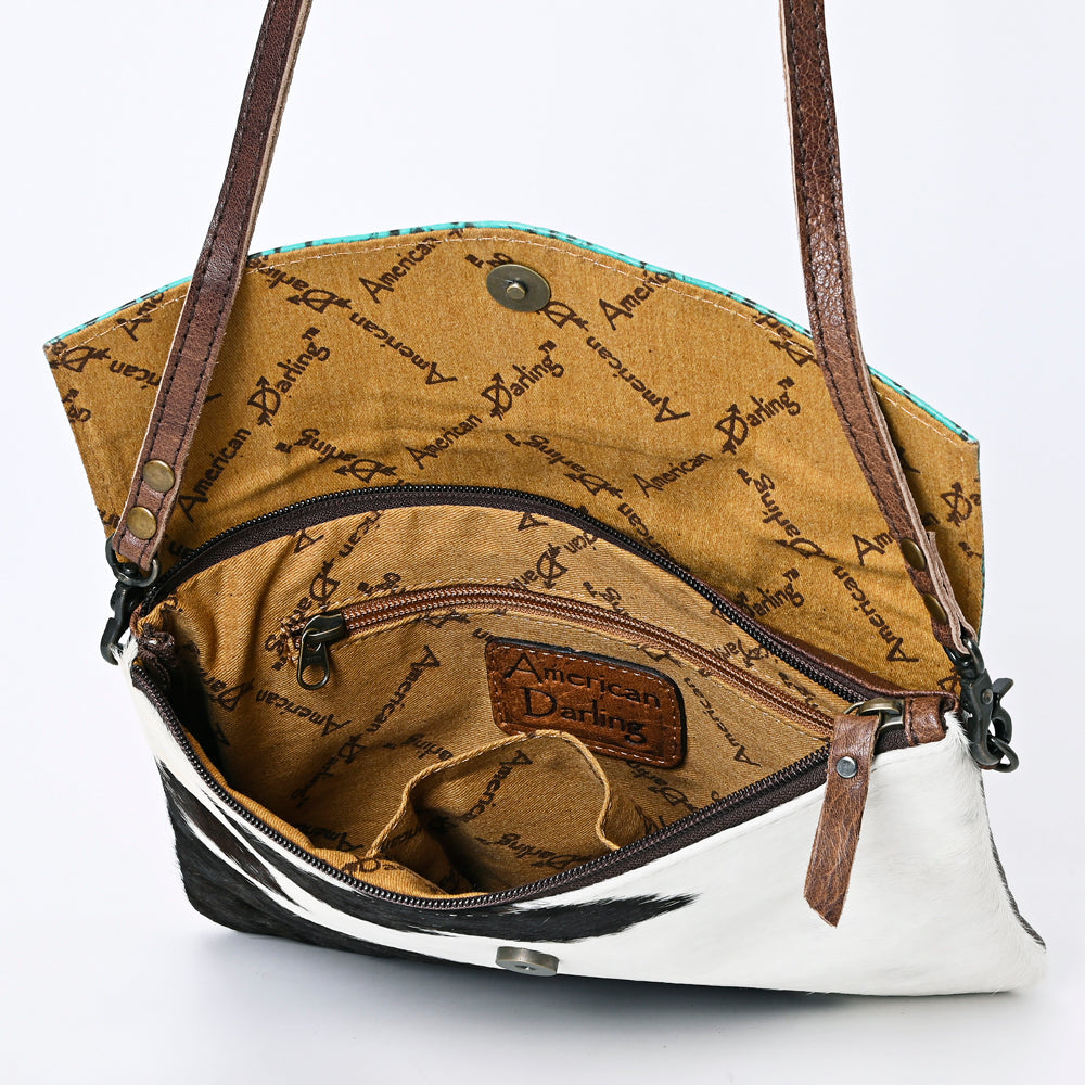 ADBGS178BC American Darling Hair On Crocodile Embossed Genuine Leather Women Bag Western Handbag Purse