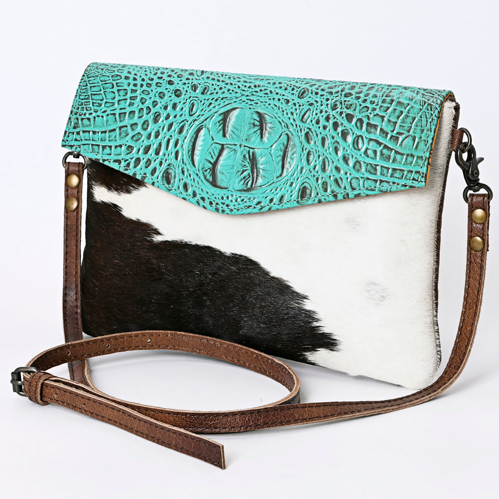 ADBGS178BC American Darling Hair On Crocodile Embossed Genuine Leather Women Bag Western Handbag Purse