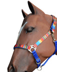 Hilason 1 Inch Fully Adjustable Halter US Flag Polyester