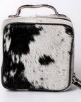 American Darling Hand Tooled Hair On Genuine Leather Women Bag Western Handbag Purse