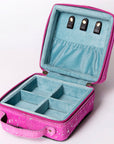 American Darling Jewelry Case Hair-On Genuine Leather Women Bag Western Handbag Purse