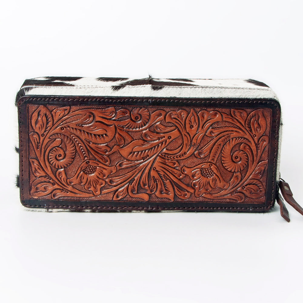 American Darling Jewelry Case Hair-On Genuine Leather Women Bag Western Handbag Purse
