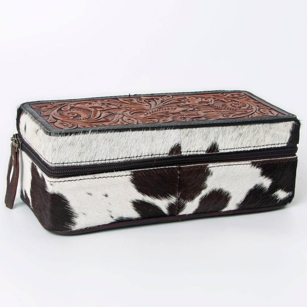 American Darling Jewelry Case Hair-On Genuine Leather Women Bag Western Handbag Purse