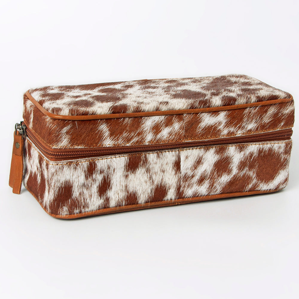 American Darling Jewelry Case Hair-On Genuine Leather Women Bag Western Handbag Purse