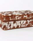 American Darling Jewelry Case Hair-On Genuine Leather Women Bag Western Handbag Purse