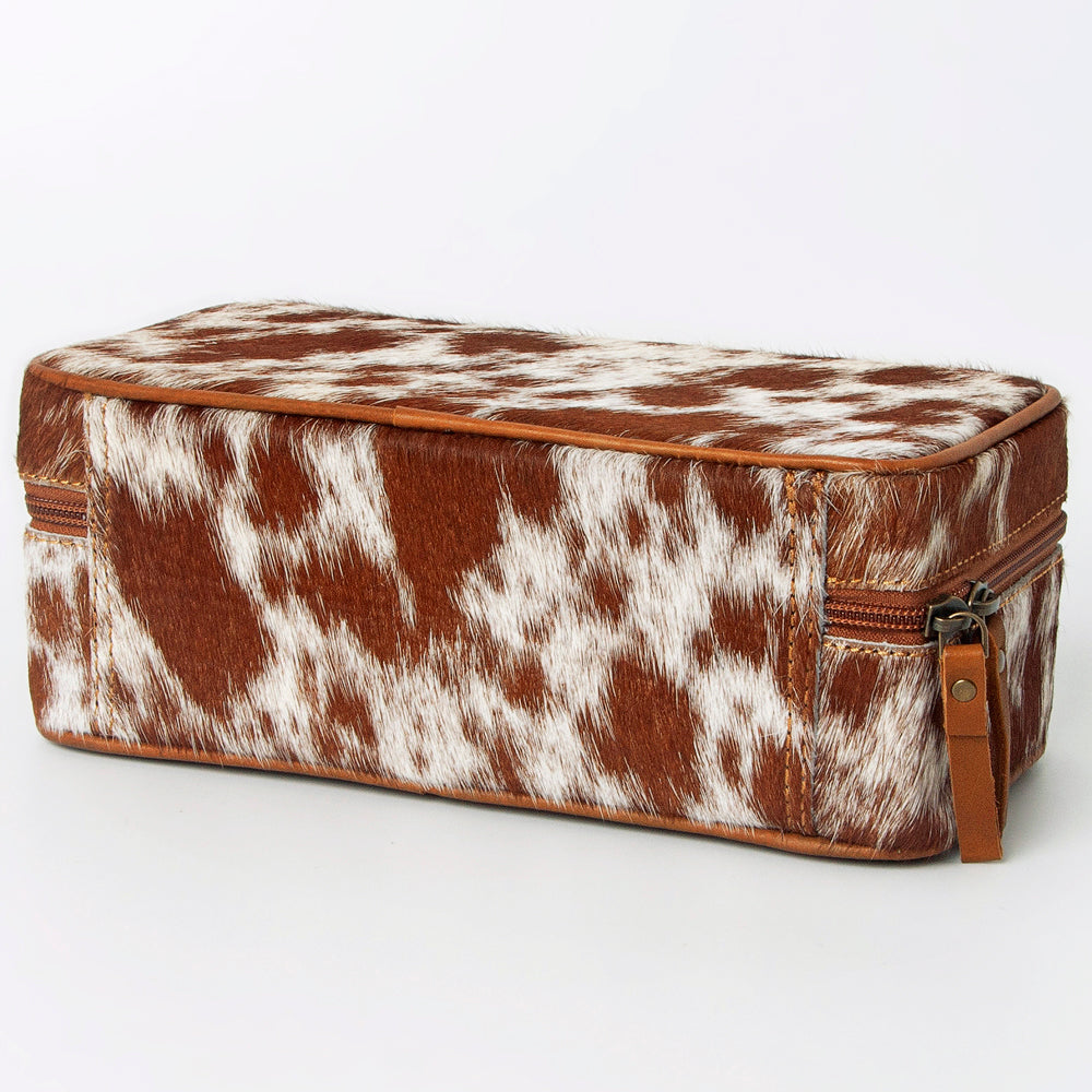 American Darling Jewelry Case Hair-On Genuine Leather Women Bag Western Handbag Purse