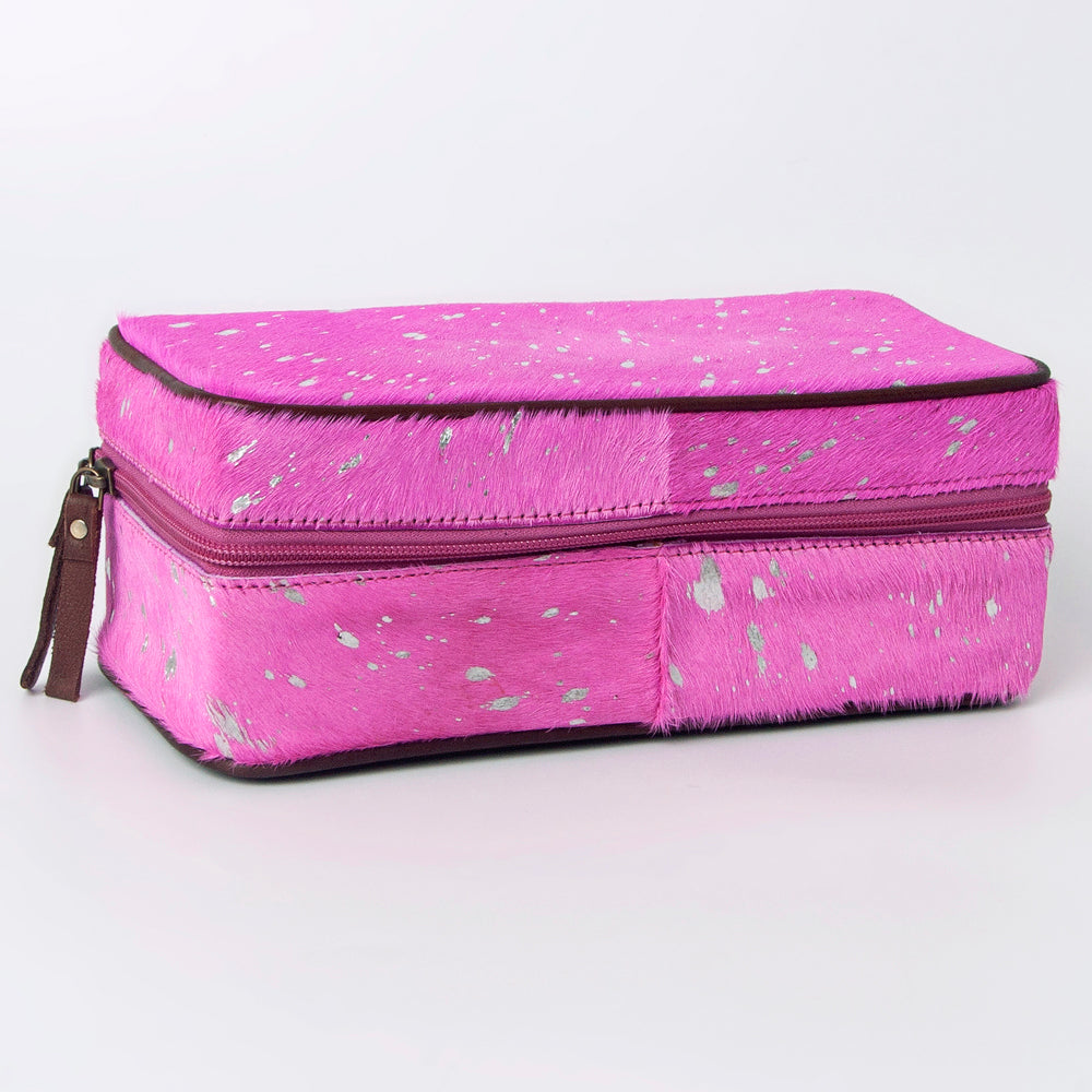 American Darling Jewelry Case Hair-On Genuine Leather Women Bag Western Handbag Purse