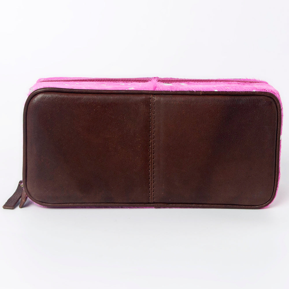 American Darling Jewelry Case Hair-On Genuine Leather Women Bag Western Handbag Purse