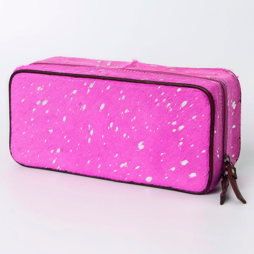 American Darling Jewelry Case Hair-On Genuine Leather Women Bag Western Handbag Purse