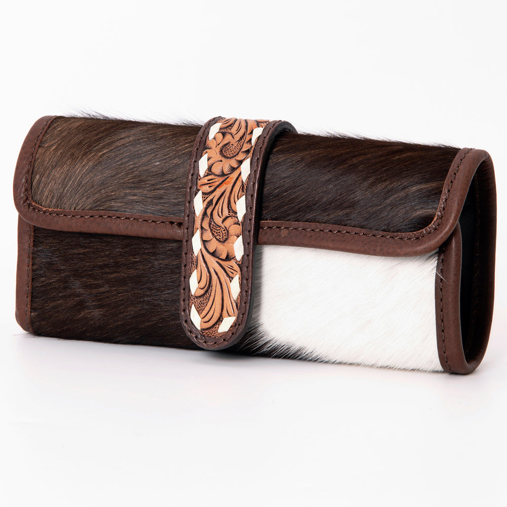 American Darling Jewelry Case Hand Tooled Saddle Blanket Genuine Leather Women Bag Western Handbag Purse