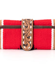 American Darling Jewelry Case Hand Tooled Saddle Blanket Genuine Leather Women Bag Western Handbag Purse