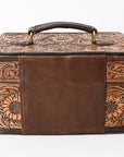 American Darling Hand Tooled Hair On Genuine Leather Women Bag Western Handbag Purse