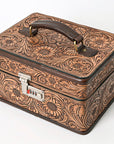 American Darling Hand Tooled Hair On Genuine Leather Women Bag Western Handbag Purse