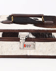 American Darling Hand Tooled Hair On Genuine Leather Women Bag Western Handbag Purse