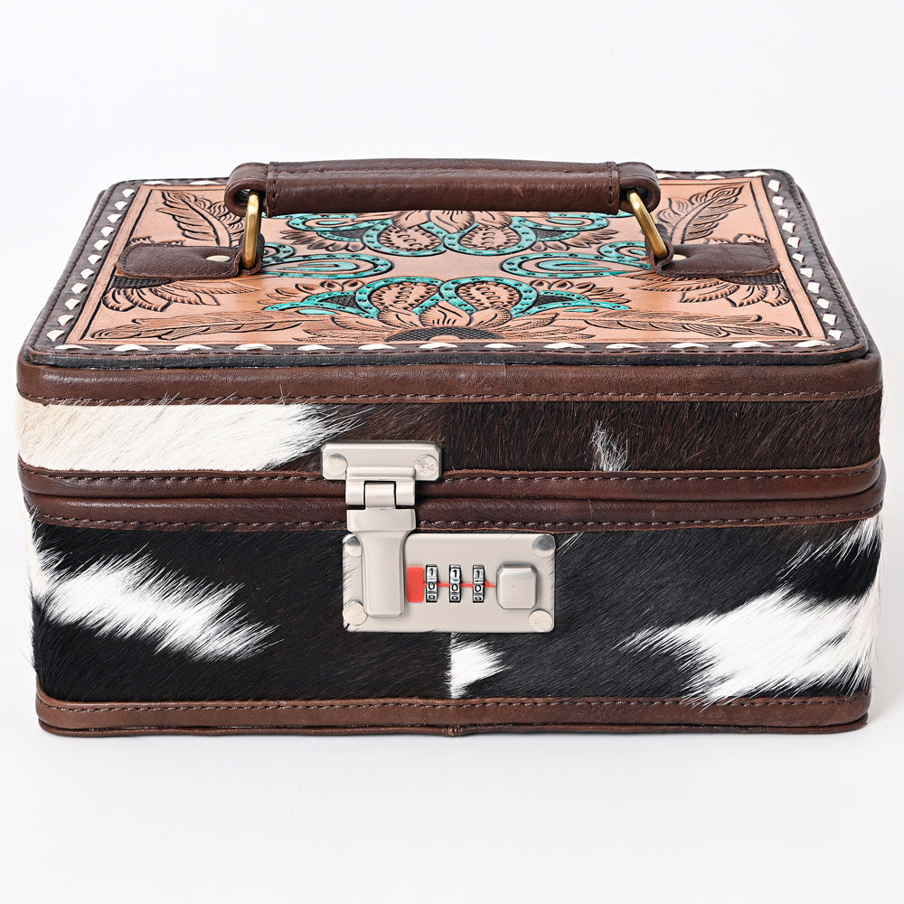 American Darling Hand Tooled Hair On Genuine Leather Women Bag Western Handbag Purse