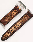 American Darling Beautifully Hand Tooled Genuine American Leather I watch Strap Men and Women Unisex