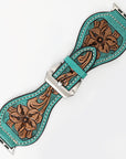 American Darling Floral Hand Tooled I watch Men Women Genuine Leather Strap