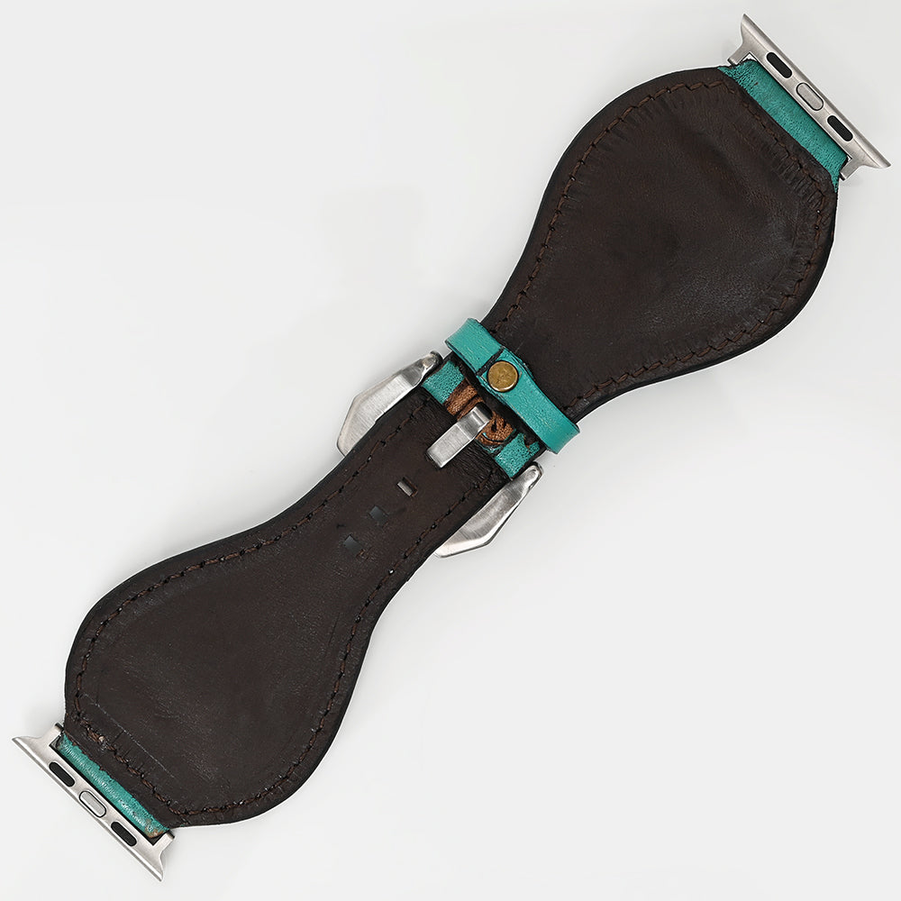 American Darling Floral Hand Tooled I watch Men Women Genuine Leather