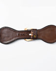 American Darling Floral Hand Tooled I watch Men Women Genuine Leather Strap