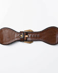 American Darling Floral Hand Tooled I watch Men Women Genuine Leather Strap