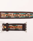 American Darling Beautifully Hand Tooled Genuine American Leather I watch Strap Men and Women Unisex
