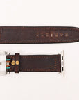 American Darling Beautifully Hand Tooled Genuine American Leather I watch Strap Men and Women Unisex