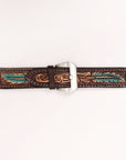 American Darling Beautifully Hand Tooled Genuine American Leather I watch Strap Men and Women Unisex