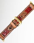 American Darling Beautifully Hand Tooled Genuine American Leather I watch Strap Men and Women Unisex
