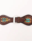 American Darling Beautifully Hand Tooled Genuine American Leather I watch Strap Men and Women Unisex