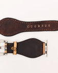 American Darling Floral Hand Tooled I watch Men Women Genuine Leather Strap