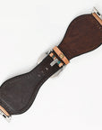 American Darling Floral Hand Tooled I watch Men Women Genuine Leather Strap