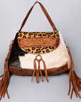 American Darling Messenger Hand Tooled Hair On Genuine Leather Women Bag Western Handbag Purse