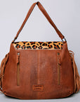 American Darling Messenger Hand Tooled Hair On Genuine Leather Women Bag Western Handbag Purse