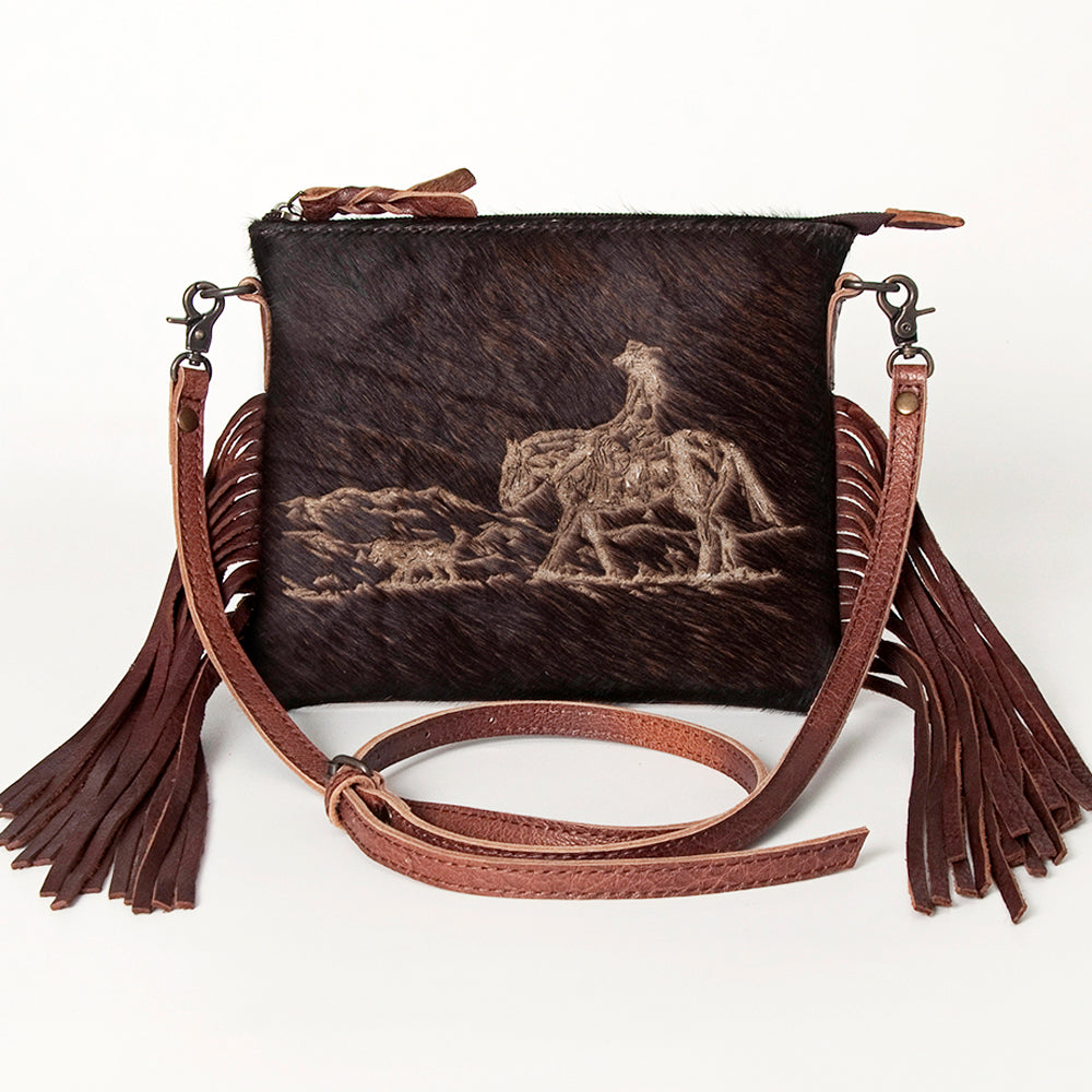 American Darling Small Crossbody Saddle Blanket Genuine Leather women bag western handbag purse