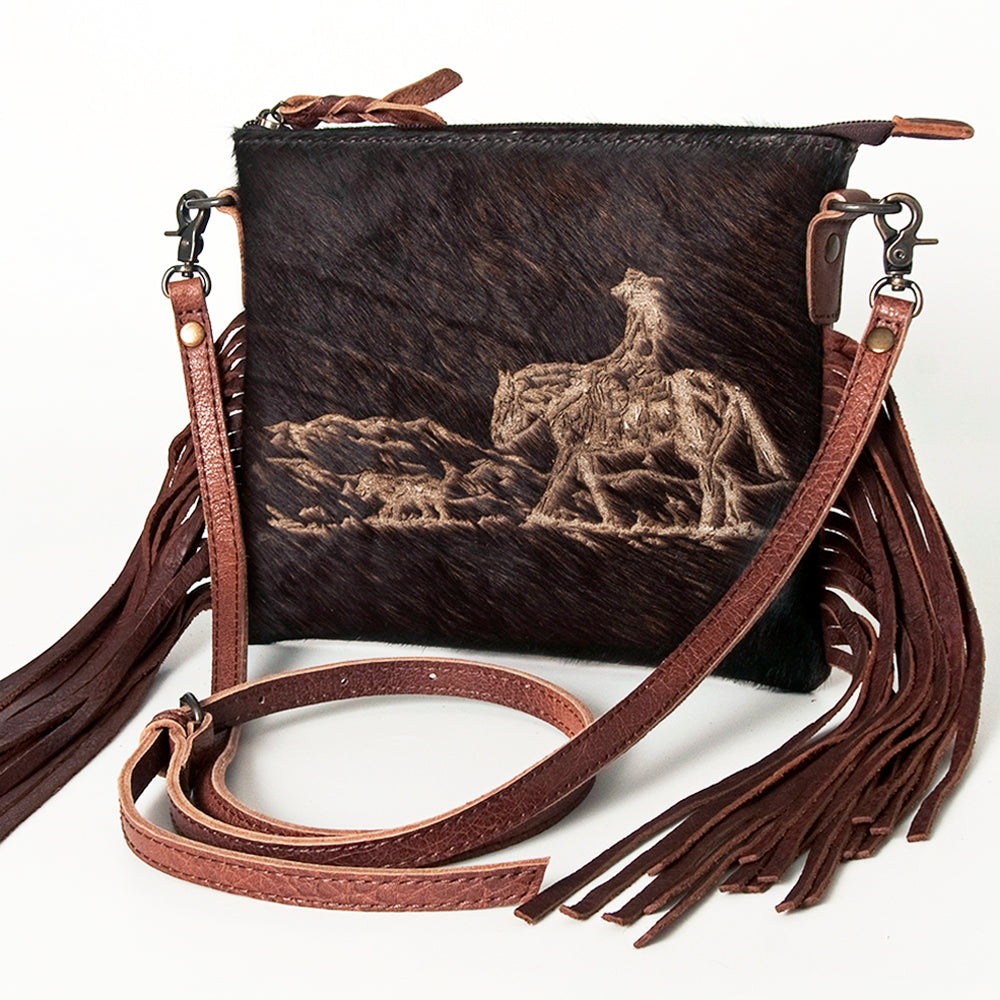 American Darling Small Crossbody Saddle Blanket Genuine Leather women bag western handbag purse