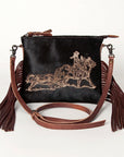 American Darling Small Crossbody Saddle Blanket Genuine Leather women bag western handbag purse