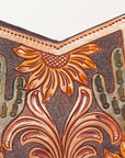 American Darling Hand Tooled Hair On Genuine Leather Women Bag Western Handbag Purse