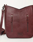 American Darling Hand Tooled Hair On Genuine Leather Women Bag Western Handbag Purse