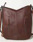 American Darling Hand Tooled Hair On Genuine Leather Women Bag Western Handbag Purse