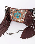 American Darling Cross Body I Hand Tooled Hair-On Genuine Leather Women Bag Western Handbag Purse