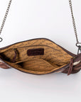 American Darling Cross Body I Hand Tooled Hair-On Genuine Leather Women Bag Western Handbag Purse